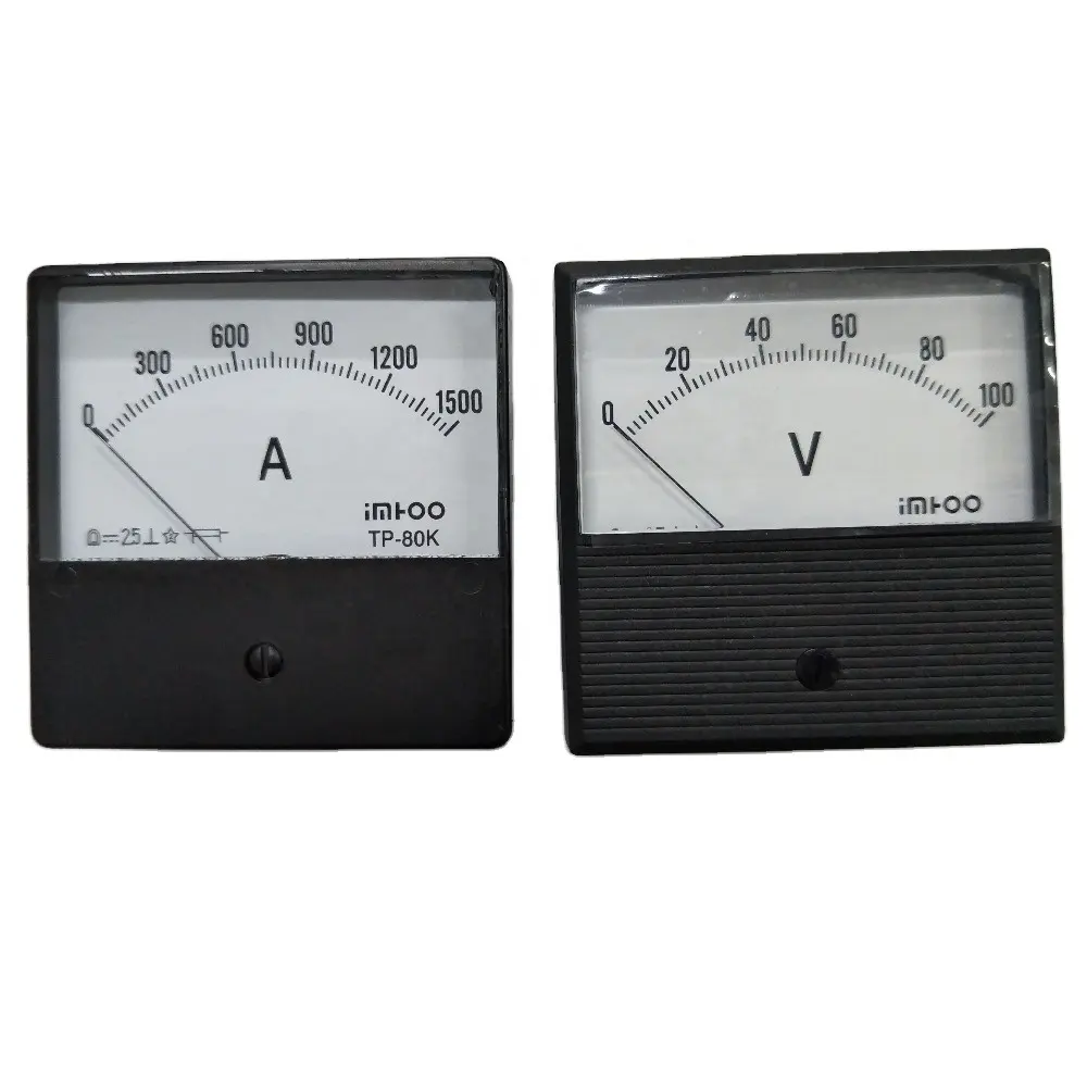 Compteur panneau analogique remplaçable, professionnel, voltmètre DC, ammètre