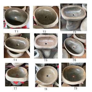 Vente chaude : Lavabo en pierre naturelle de rivière, lavabo pour se laver les mains, lavabo autoportant, bacs à eau à vendre - Product Image 6