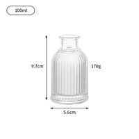 Bouteille d'aromathérapie en verre premium 100 ml 200 ml, transparente, pour diffuseur de parfum d'intérieur, bouteille en verre pour huiles essentielles