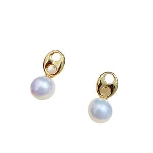 Base para Pendientes de Plata S925 con Perlas, Estilo DIY 2022, para Perlas Redondas de 9-12 mm, Edición Ligera, Modernos - Product Image 5