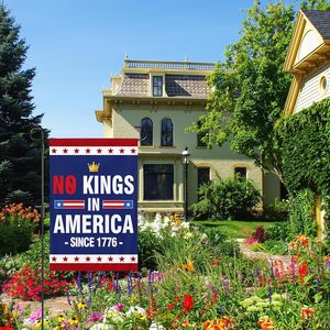 Bandera de Jardín 'No Kings in America' de 12 x 18 Pulgadas, Doble Cara, Poliéster Resistente, Bandera Contra el Odio, Salva <span class=keywords><strong>la</strong></span> <span class=keywords><strong>Democracia</strong></span> - Product Image 4