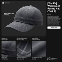 Gorras de Golf y Moto Personalizadas XIANKE con Logotipo Bordado en 3D, Estilo Hip Hop, Transpirables, Impermeables, de Corona Alta, para Motociclistas