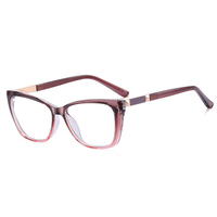 Nouvelle monture de lunettes optiques pour femmes, design classique et tendance, matériau TR90 durable, monture intégrale, vente en gros, personnalisable, anti-lumière bleue, pour adultes