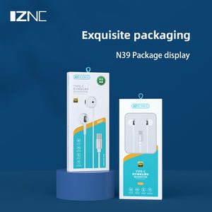 Auriculares intrauditivos con <span class=keywords><strong>cable</strong></span> metálico, audífonos de 3,5mm con micrófono, color blanco, bajo precio, a granel, tipo C, el más <span class=keywords><strong>barato</strong></span> - Product Image 6