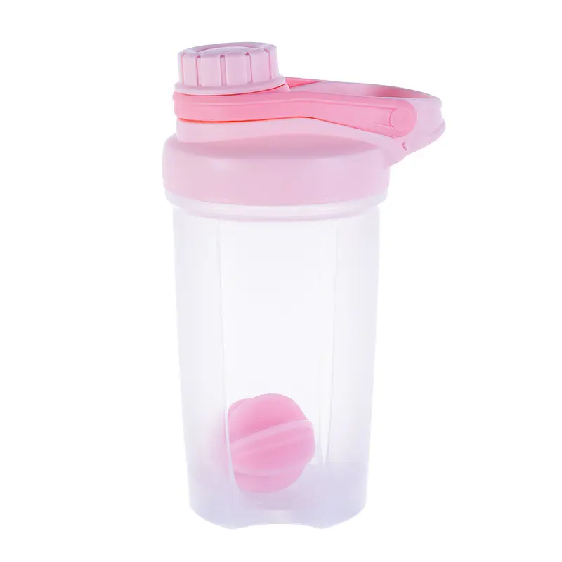 Wholesale Shake Cup 500ML Custom Logo With Graduated Plastic Cup Portable Fitness For Travel