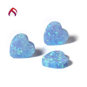 Factory Wholesale Heart形状ルース宝石作成オパール合成オパール - Product Image 6