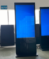 OEM 55 pouces 4K UHD support de sol multi-écran tactile kiosque système de fenêtre signalisation numérique publicité Machine affichage programme d'exécution