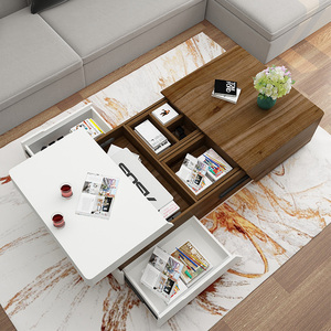 <span class=keywords><strong>Tavolino</strong></span> <span class=keywords><strong>da</strong></span> Caffè Rettangolare <span class=keywords><strong>Basso</strong></span> per la Casa Nuovo Design <span class=keywords><strong>Tavolino</strong></span> <span class=keywords><strong>da</strong></span> <span class=keywords><strong>Salotto</strong></span> Tavolo Centrale con Vano Portaoggetti - Product Image 1