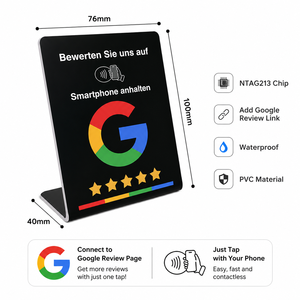 Base de Exhibición NFC para Reseñas de Google, NTAG213, PVC, para Hoteles, Restaurantes y Tiendas - Product Image 2