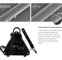Machine de soin capillaire, fer à lisser froid comme de la glace, machine à lisser les cheveux pour le traitement du cuir chevelu, équipement de salon