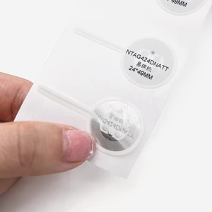 Thiết kế miễn phí có thể in RFID thông minh tag MF cộng với SE 1K 7byte 13.56MHz NFC Nhãn Dán Nhãn mini tag không thấm nước cho khách sạn & thanh toán - Product Image 6