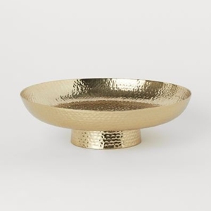 Bol de service rond en métal martelé fait à la main pour la décoration de la cuisine et de la salle à manger à la maison, de qualité supérieure - Product Image 1