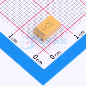 Condensateur de polymère au tantale CA45 D025K476T 47uF 25V 7343 2917 métrique SMD faible ESR 10 pour cent de tolérance - Product Image 1