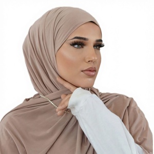 2026 New Arrival Long Scarf Pearl Beaded Wave Trim Sun Protection Durable Lightweight <b>Head</b> <b>Wrap</b> Versatile Solid Color Polyester - Product Image 4