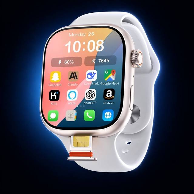 M13 Android 8.1 4G Smartwatch 2.02 Inch Screen Rotating Camera 2GB 16GB GPS Positioning Geofencing SOS 4G LTE SIM Smart Watch