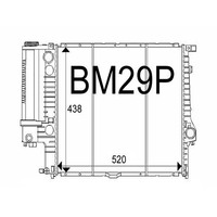 Radiador de Alto Rendimiento para Carreras, Apto para BMW E34 525I 1987-1995
