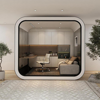 Cabine Mobile Capsule Personnalisée d'Usine Chinoise, Maison Préfabriquée en Conteneur avec Cuisine et Salle de Bain pour Hôtels