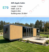 Nuevo Estilo 2026: Casa Contenedor de Acero Prefabricada de 20 y 40 pies, Módulo de Lujo, Cabaña Móvil Tipo Apple, Dormitorio Móvil Moderno Personalizado de Alta Calidad