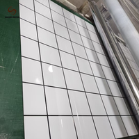 Plaque en PVC translucide effet marbre, panneau UV pour murs décoratifs rétroéclairés
