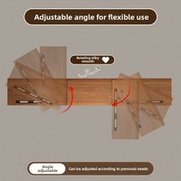 Support d'ordinateur en MDF rotatif, extensible et réglable en hauteur, pour double écran, organisateur de bureau d'angle, support pour ordinateur portable à domicile