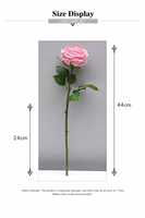 Handgefertigter Moderner Feuchtigkeitsspendender Seidenrosen-Kunstblumenstrauß - Umweltfreundliche Heimdekoration für Hochzeiten und Außenbereich