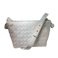 Vente chaude en cuir véritable femmes bandoulière sac à bandoulière tissé épaule Style Vintage pour robe d'été pour dames