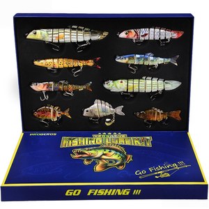 Ensemble <span class=keywords><strong>de</strong></span> leurres <span class=keywords><strong>de</strong></span> pêche multi-articulés SNEDA, leurres <span class=keywords><strong>d</strong></span>'appât artificiel réaliste avec action naturelle, kit <span class=keywords><strong>de</strong></span> leurres pour <span class=keywords><strong>eau</strong></span> salée avec minnow en plastique - Product Image 1