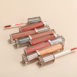 Juegos de <span class=keywords><strong>Maquillaje</strong></span> en Tubo Plateado y Oro Rosa Cosméticos al Por Mayor Etiqueta Privada Personalizada Brillo de Labios Mate Lápiz Labial Mágico Labial Líquido - Product Image 2