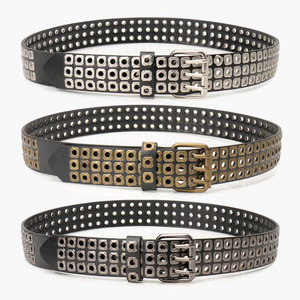 Cintura Punk Y2K <span class=keywords><strong>per</strong></span> Uomo e Donna, 3 File di Fori, in Ecopelle con <span class=keywords><strong>Borchie</strong></span> e Rivetti Metallici, Stile Retrò <span class=keywords><strong>per</strong></span> Jeans e Abiti Rock e Rap - Product Image 1