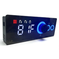Contrôleur de température numérique à double canal - Thermostat pour cuisinière électrique avec affichage LED et boutons rotatifs - 12V/24V/220V