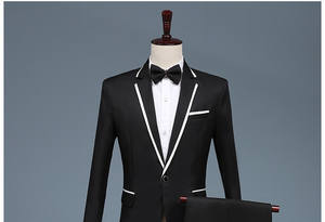 Le nouveau maître de cérémonie de la performance de la robe de mariage pour hommes a présidé la robe Slim Suit Chorus Performance - Product Image 5