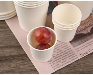 Taza de papel de pared doble blanca para llevar de 8oz, tazas de café de papel desechables impresas personalizadas - Product Image 3