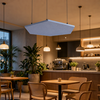 Panneau de plafond en feutre carré décoratif de qualité supérieure, absorbant le son, pour restaurant, café
