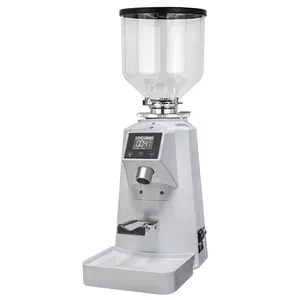 NIBU可调设置浓缩咖啡豆研磨机64毫米电动咖啡研磨机家用办公用