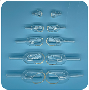 Bote de pesaje en <span class=keywords><strong>miniatura</strong></span> de vidrio, cuchara de pesaje de vidrio personalizada de alta calidad - Product Image 2