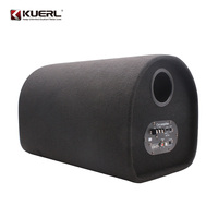 KUERL Subwoofer Audio Auto Actif 10 Pouces Super Bass Grande Puissance 12V avec Boîtier et Ampli