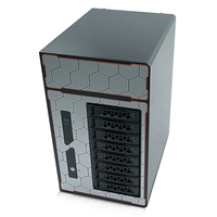 8盘位 NAS8 CS612 网络附加存储服务器，带USB接口，128GB SSD，8个硬盘槽，用于云存储
