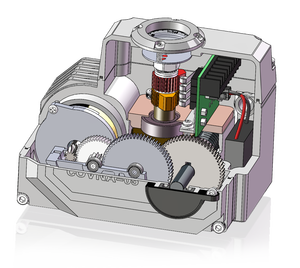 COVNA 12V 24V 220V DC Ein-Aus-Typ Handrad Viertel drehung Rotierender Edelstahl Ein Aus Typ Elektrischer Antrieb - Product Image 2
