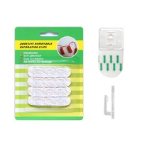 Clips Decorativos Transparentes Prodigy HS18, Ganchos Decorativos de Plástico Transparente