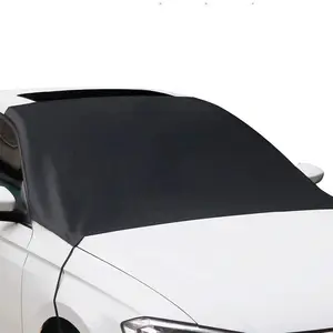 Portable Durable 190T Polyester PU Coating Snow Sun Car Front Cover Car Windshield Cover For Outdoor Use