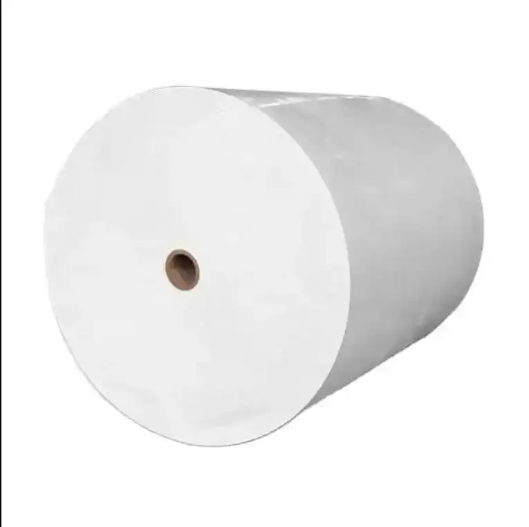 Rolo de papel para cópia de carbono A4 de matéria-prima preço de fábrica Rolo de papel para impressão A4 liso de alto brilho