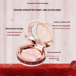 <span class=keywords><strong>Poudre</strong></span> de finition pour le maquillage Flower Knows Strawberry Cupid, <span class=keywords><strong>poudre</strong></span> pressée, mate, douce, longue tenue, imperméable, contrôle du sébum - Product Image 6
