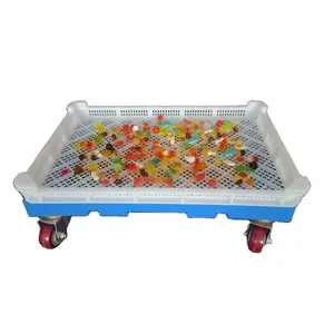 Good quality food grade square plastic drying Crate for dehydration fruits vegetables seafood fish drying tray