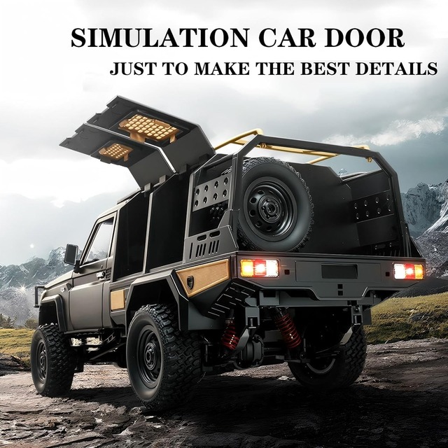MN-82S 1/12 4WD RC Crawler RTR Authorized LC79 2-Speed Transmission 1200mAh Battery Full LED Light Group Off-Road Truck
