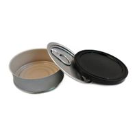 Boîte de conserve décorative personnalisée pour bougies, boîte de conserve avec couvercle transparent pour bougies, crème cosmétique