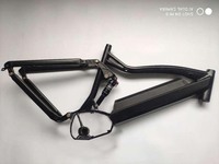 Cadre de vélo électrique à suspension complète en alliage d'aluminium, moteur bafang BBS