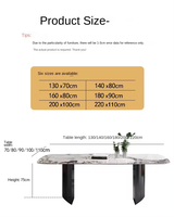 Table à manger moderne en marbre et acier inoxydable pour 12 personnes, design de table à thé, cuisine, table à manger en marbre de luxe