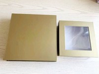 Scatole Rigide in Cartone EBUR su Misura - Confezione Regalo in Carta Kraft Riciclabile per Dessert, Cibo da Asporto, Imballaggio con Goffratura, Cornice Portafoto