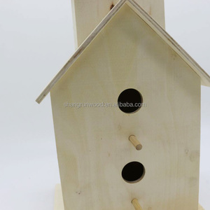 Novità progettata casa degli uccelli In legno per esterno In qualità durevole con finitura elegante In legno mangiatoia per uccelli per uccelli - Product Image 4