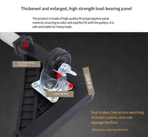 D Roues mobiles Rang de machine à laver réglable <span class=keywords><strong>Support</strong></span> de base <span class=keywords><strong>Support</strong></span> de <span class=keywords><strong>support</strong></span> de train d'atterrissage Entièrement automatique - Product Image 5